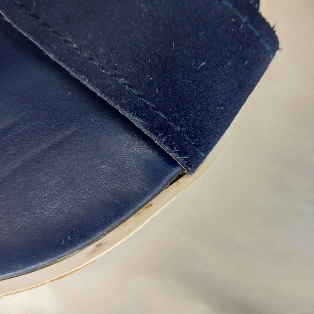 Marc Fisher Glitze Wedge Sport Lug Sole Slingback Navy Sandal Size 8 1/2 - Picture 7 of 12